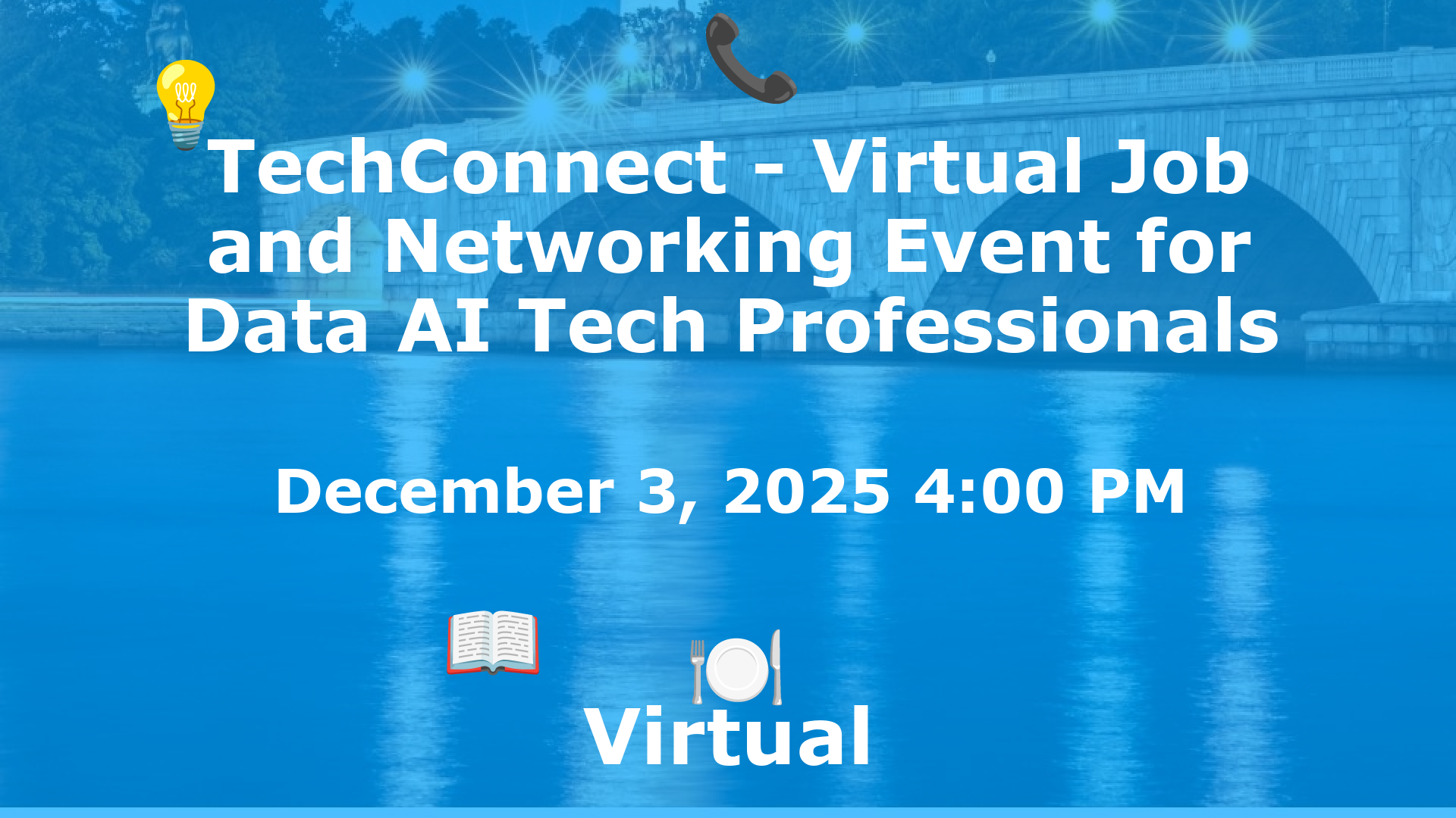 TechConnect - Virtual Job and Networking Event for Data AI Tech Professionals event image